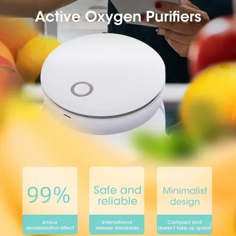 Mini Air Purifier Household Portable Refrigerator Odor Removal Multifunctional Car Kitchen Air Purification and Sterilization air purifier