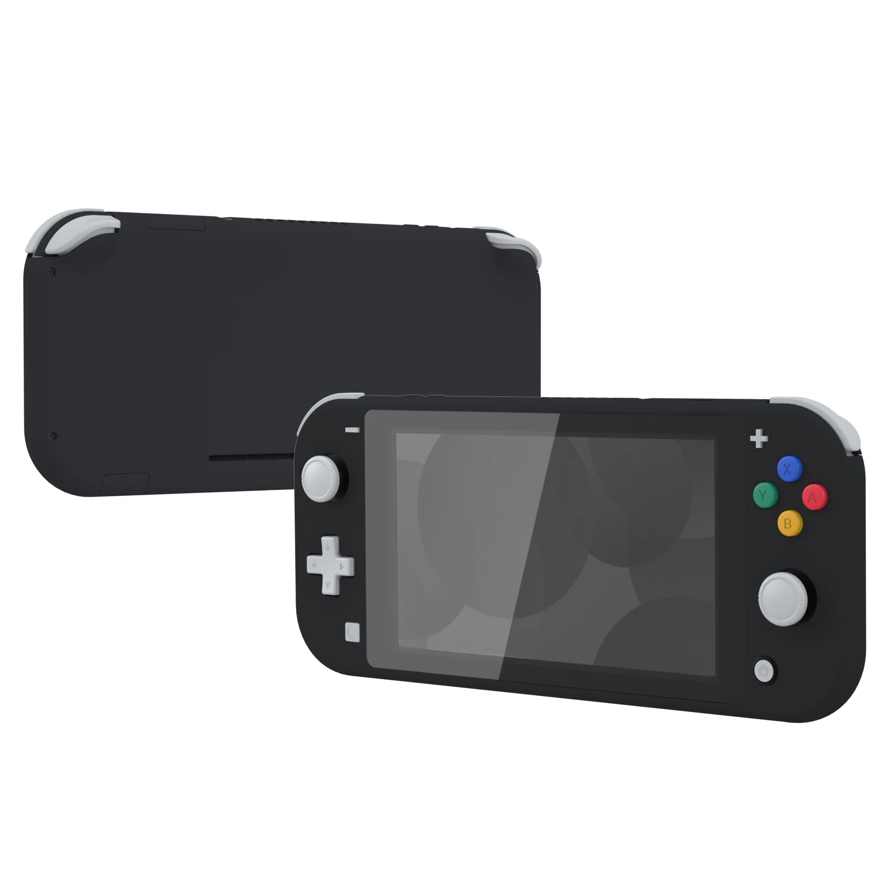 Extremerate Soft Touch Substituição Shell Habitação Case Capa com Protetor de Tela para ns Switch Lite Preto Diy - Image 4
