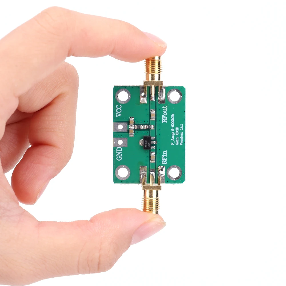 광대역 RF 신호 증폭기 모듈, 저소음 LNA, 이득 광대역 모듈, DC 3.3-6V, 20dB, 5-3500MHz