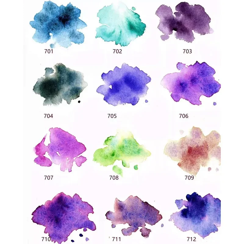 MAIRTINI 3ml Layed Watercolor Paint Sample 12colors Professional Artist Water Color For Painting Art Supplies