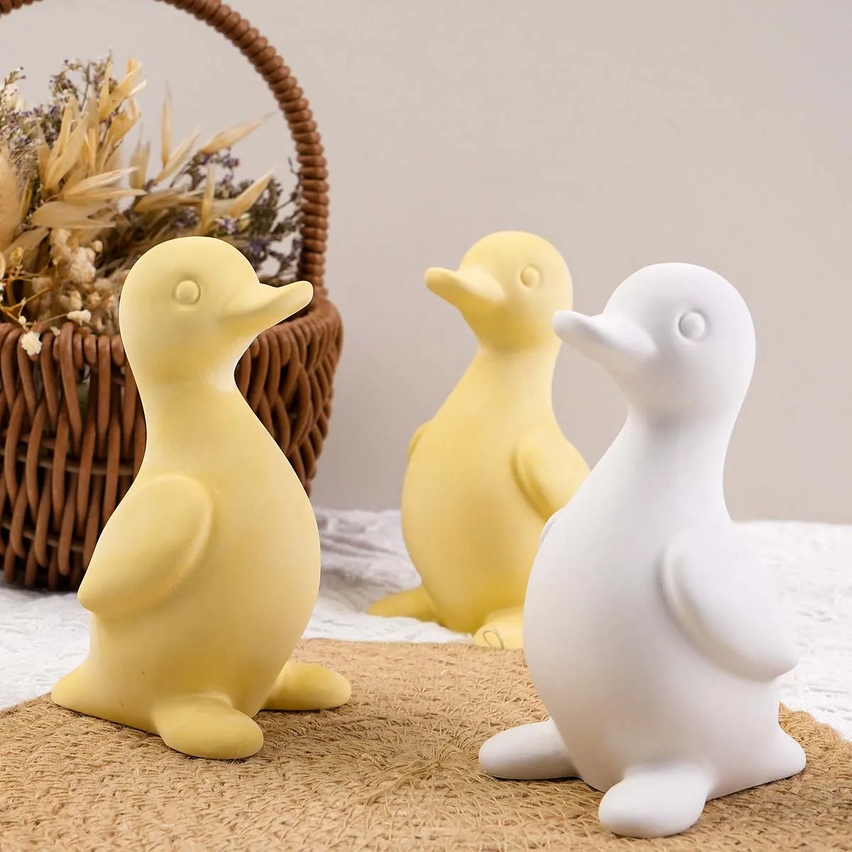 3D 오리 실리콘 양초 금형 DIY 동물 장식품 공예품 아로마 테라피 비누 석고 수지 주조 금형 홈 장식 용품 만들기