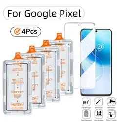 4 - Pack Tempered Glass Screen Protectors - HD Clear, Anti - Fingerprint, Easy Install - High Definition