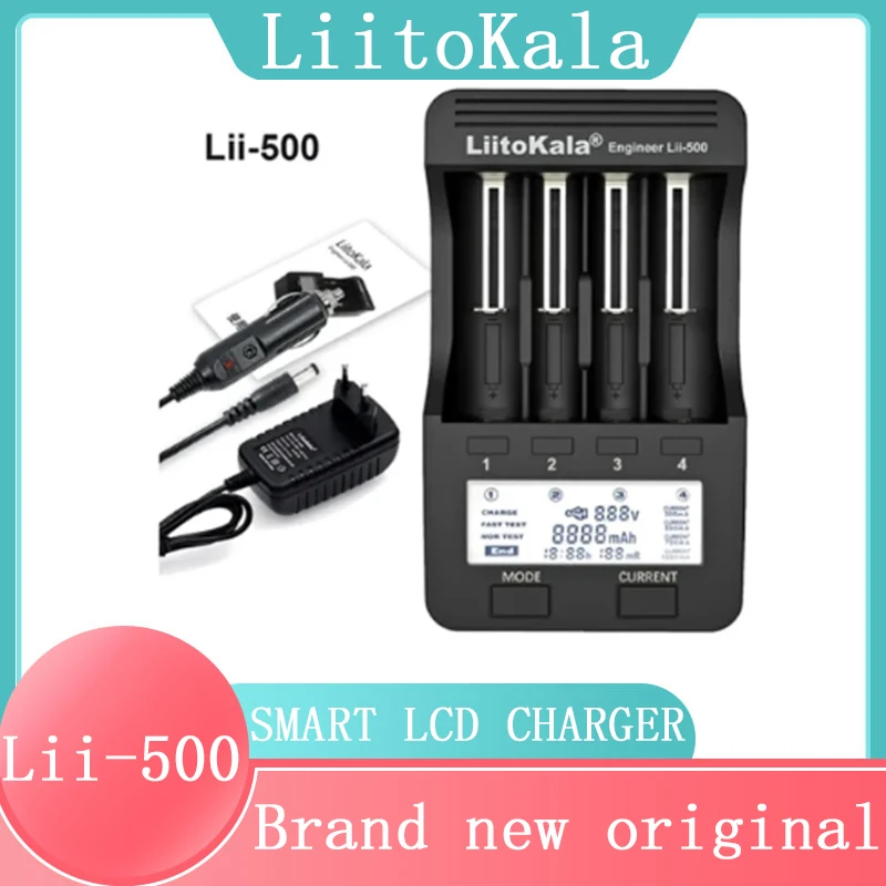 

Liitokala lítio Lii-500 Lii-202 Lii-402 , 1.2v aa/aaa 3.7 3.2 18650 nimh carregador inteligente de bateria,