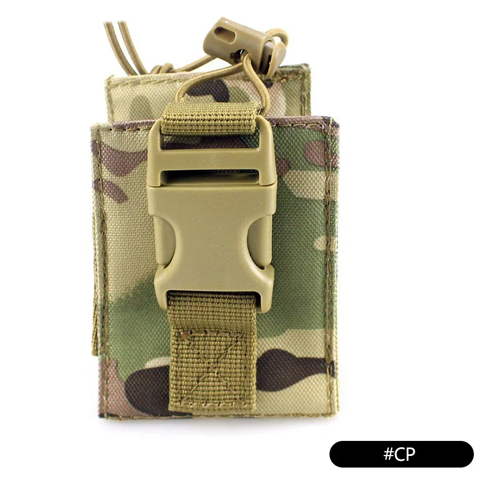 600D Tactical Molle Radio Walkie Talkie Pouch Waist Pocket Portable Interphone Holster Carry Bag Walkie-Talkie Case Holder