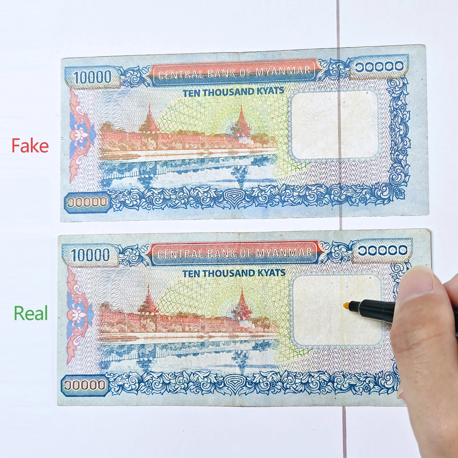 What Color Does Fake Money Turn? A Real-World Test of the 12-Piece  Counterfeit Money Detector Pen Set