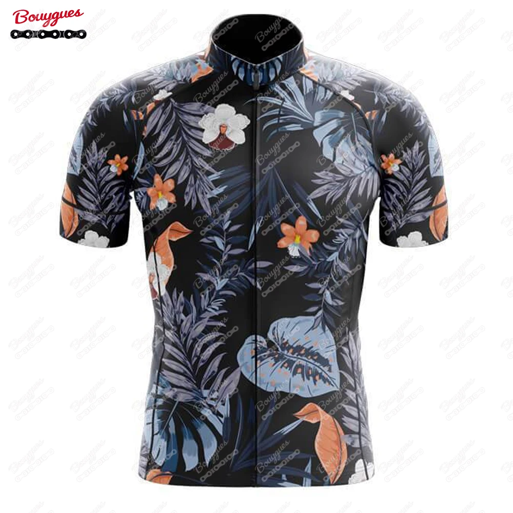 thumbnail image 1 of Maillot de ciclismo con flores de 15 estilos para hombre, maillot reflectante de manga corta para ciclismo de montaña, ropa de ciclismo de montaña para equipos profesionales de descenso, verano, 1 of 5