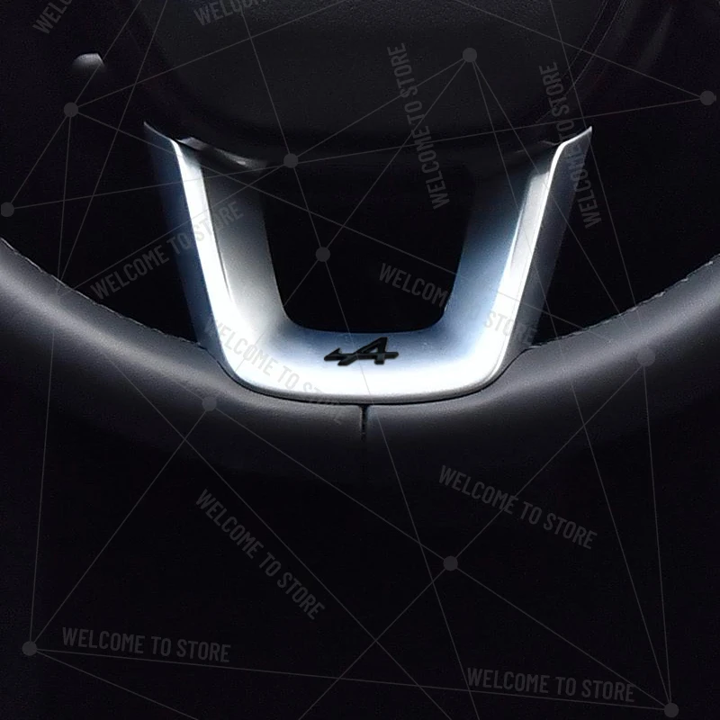 Alpine A Logo 3D Metal Steering Wheel Badge Decal