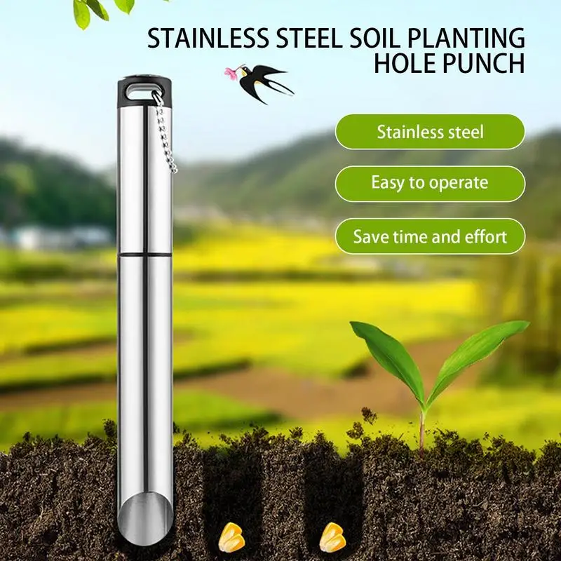Garden Transplanter Tool Manual Metal Transplanter Tool Portable Bulb Planter Wear-Resistant Transplanter Tool For Digging 6