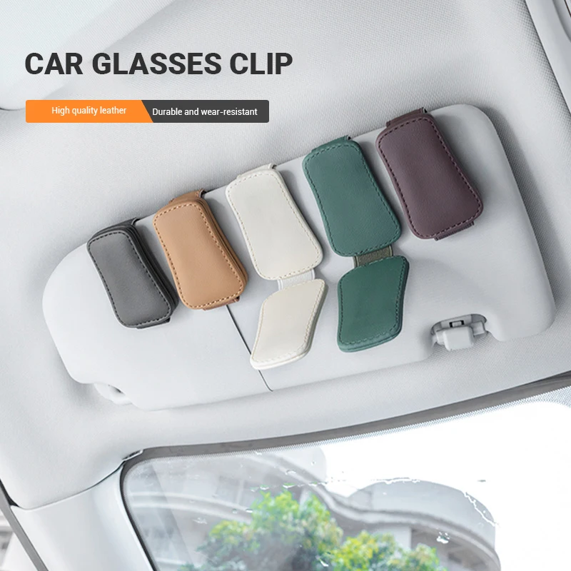 Universal Car Auto Sun Visor Glasses Box Sunglasses Clip Card Ticket Holder Stand Fastener Pen Case Eyeglasses Car Accessories M3ek - View #7