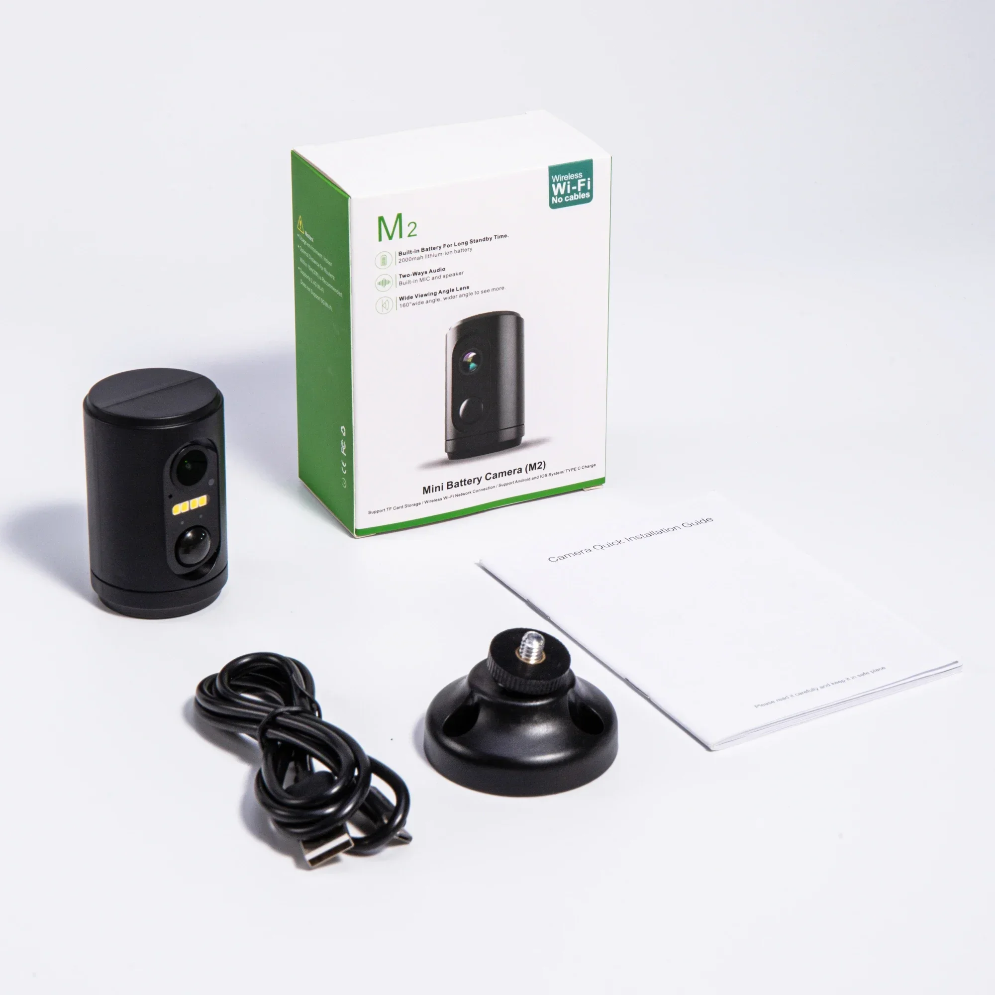 Mini Battery Camera 2MP with Wifi Wireless Long Standby Indoor PIR Sensor Motion Detection Video IP Security CCTV HD Home Camera 6