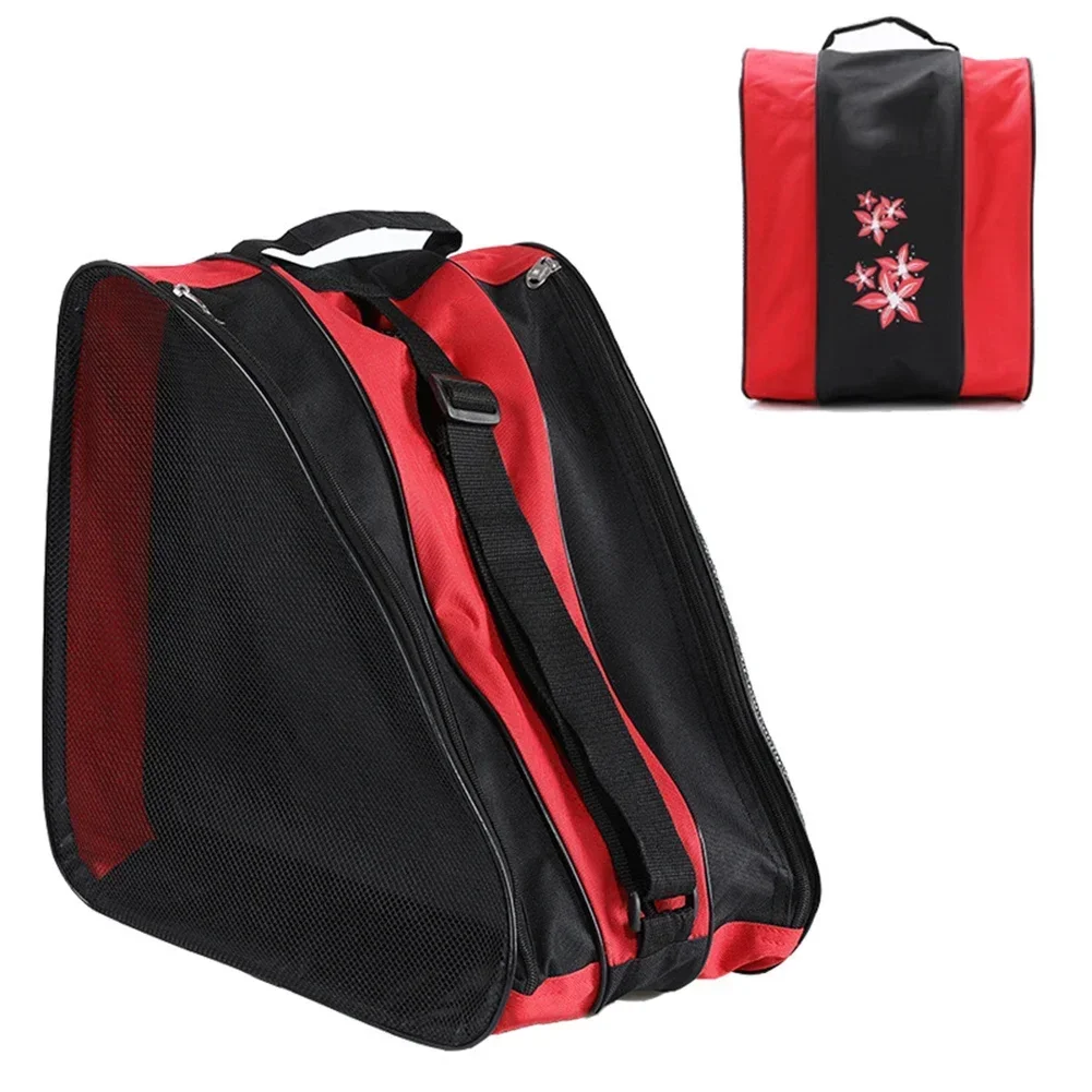 Skateboard Carry Bag Outdoor Three-layer Inline Roller Skating Shoe Backpack Ice Skates Storage Bags Accessories