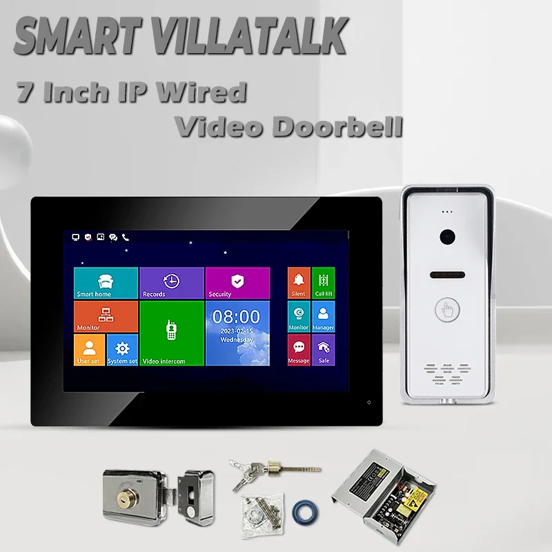 

Factory Price Support Night Vision HD 1080P 2MP DC 12-24V Smart life Home And Video Intercom System Sets For Hotel