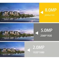 Caméra de sécurité IP PoE Ultra HD 4K pour extérieur, 8MP, 5MP, 4MP en option, caméra de surveillance Onvif, détection humaine, vision nocturne couleur 4