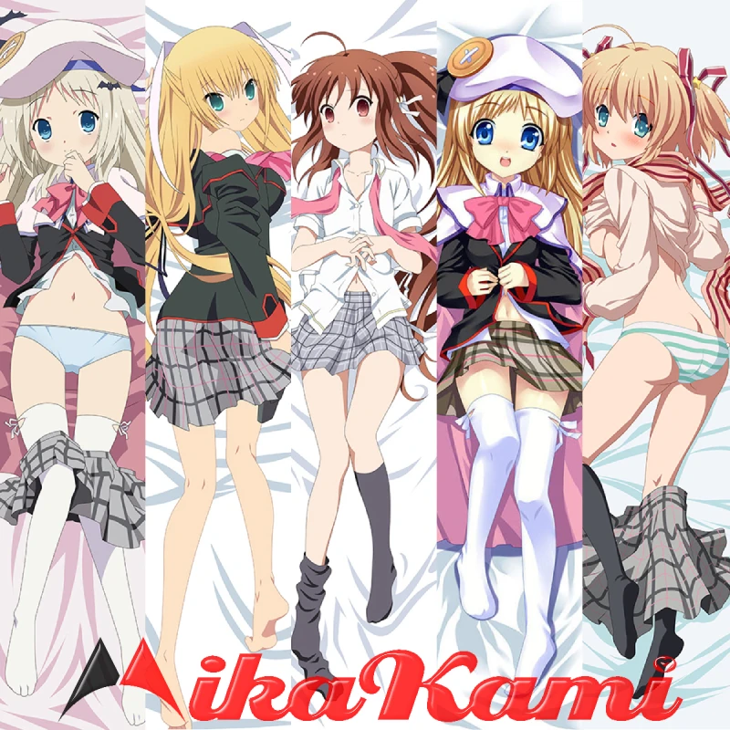 

Anime Little Busters Dakimakura Natsume Rin Tokido Saya Sexy Pillowcase Body Hugging Cushion Cover Otaku Home Bedding Decor