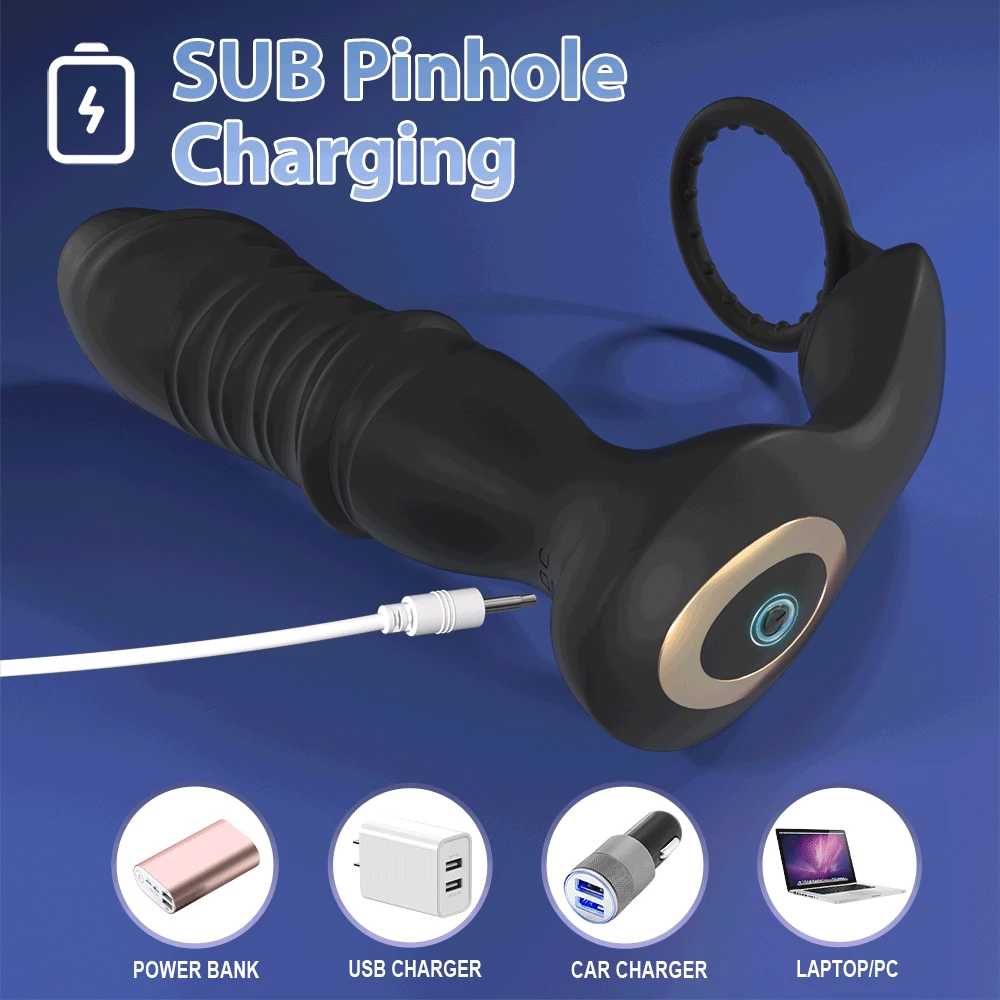 APP Remote Telesc Vibrator Männlich Drahtlose Prostata Stimulator Dildo Weibliche Vaginal Massager Anal Ring Masturbator_voghion.com