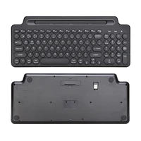 Wireless BT Keyboard 2.4GHz Keyboard Desktop Ultra-thin Keyboard Tablet PC Mobile Phone Slot with Touchpad for Tablet PC Mobile 6