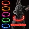 USB Rechargeable Fiber Optic Collar Pet Dog LED Light Collar Luminous Anti-Lost Dog Collar USB Rechargeable Dog Necklace Collar