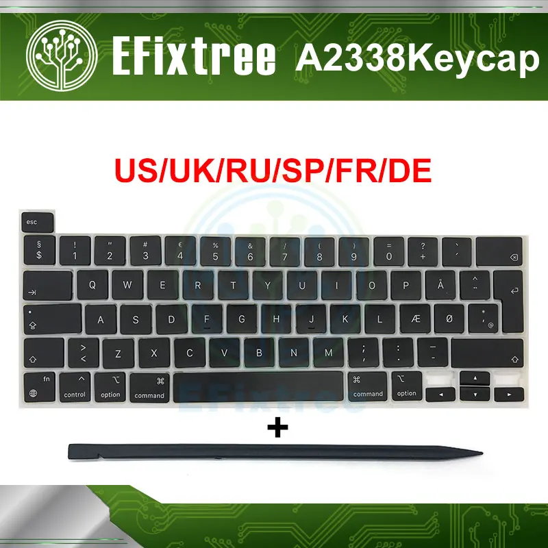 Клавиатура Latop A2338 с колпачком для клавиш русская английская французская