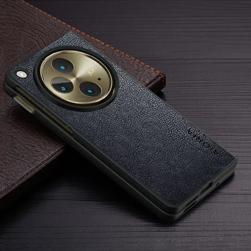 Luxury Vintage PU Leather Case - Solid Color Cover