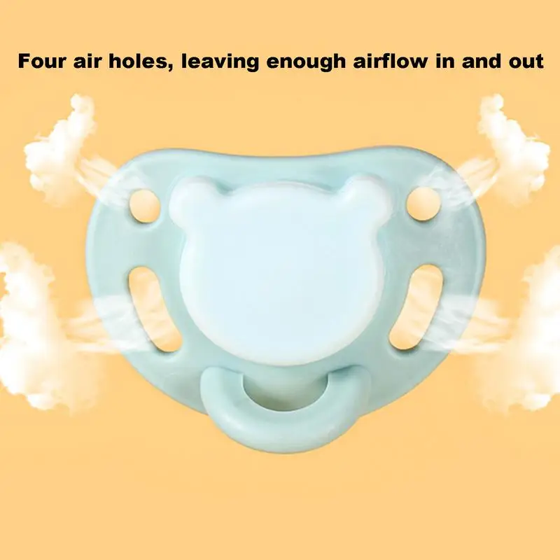 Soft Silicone Baby Pacifier Toddler Binkies Flexible Breast-Like Mam Comfort Pacifier Includes Carry Case Orthodontic silicone pacifier silicone teether pacifier holder