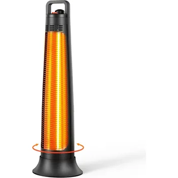 1200W Portable Infrared Patio Heater with Oscillation & Timer 1
