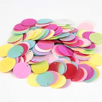 Paillettes Plates et Rondes de 10mm, 15mm, 20mm et 25mm avec Trou de Bordure, Accessoire de brevpour Enfant, Décoration à Faire Soi-Même 2
