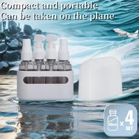 4 In 1 50ml Travel Bottle Set Combination Shampoo Shower Gel Hand Wash Lotion Spray Empty Bottle Travel Kit Accessories