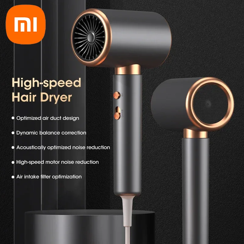Xiaomi Hair Dryer Hot Cold Wind Air Brush Hairdryer Negative Lonic Blow Dryer Strong PowerDryer Salon Tool 2400W 3th Gear 2