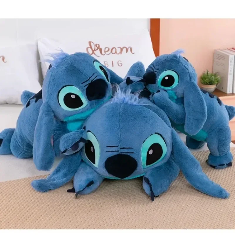 Blue Stitch Plush Long Pillow 4