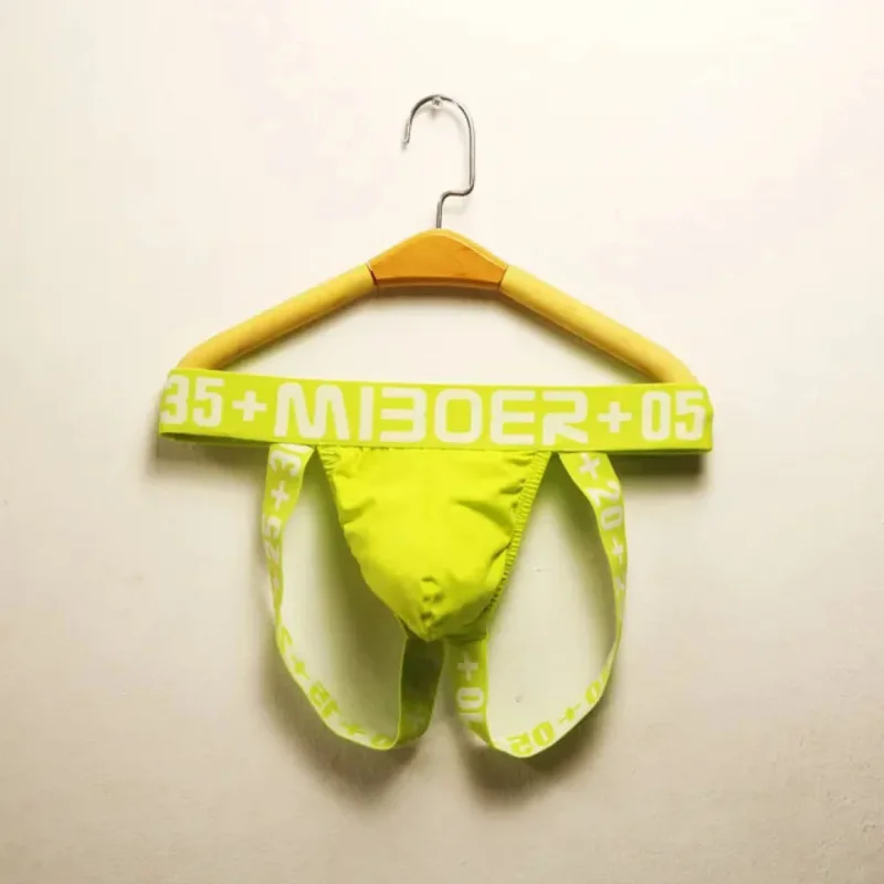 New Men's Underwear Hollow Sexy Low Waist U Bulge Bag Elastic Pants Men's Underwear Fashion Fancy Underwear 384