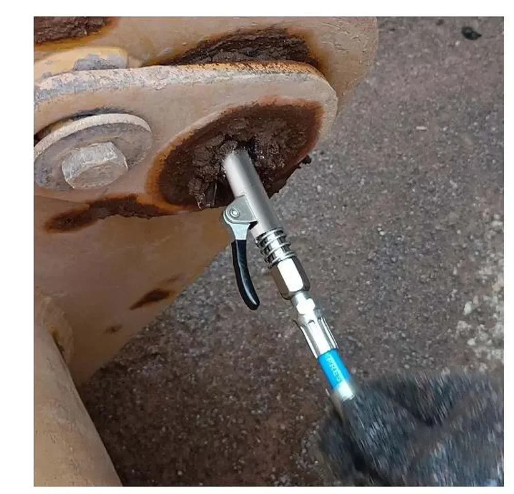 

Новинка, сверхмощный быстроразъемный смазочный пистолет NPTI/8 10000PSI, два нажатия, легко нажимать, аксессуары