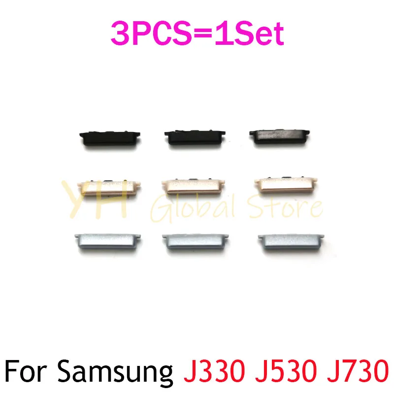 

1 комплект для Samsung Galaxy J3 J5 J7 Pro 2017 J330 J530 J730 Кнопка питания ВКЛ./ВЫКЛ. Громкость вверх вниз Боковая кнопка запасные части