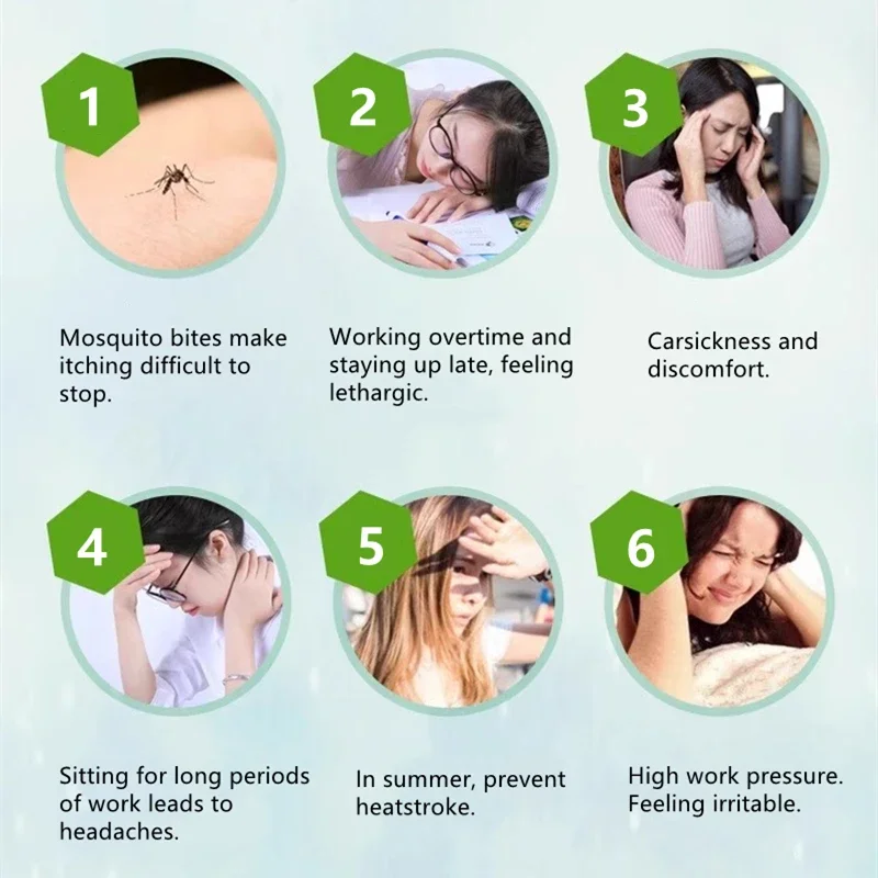 Natural Tiger Balm Essential Cool Oil Mosquito Repellent Itch Relieving Relieve Treatment Influenza Cold Headache Dizziness New