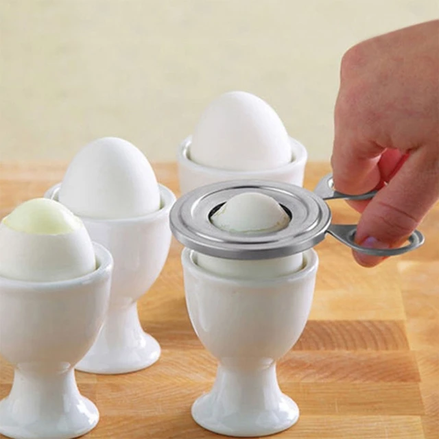 Stainless Steel Boiled Egg Opener, Convenient Egg Cutter, For Hard