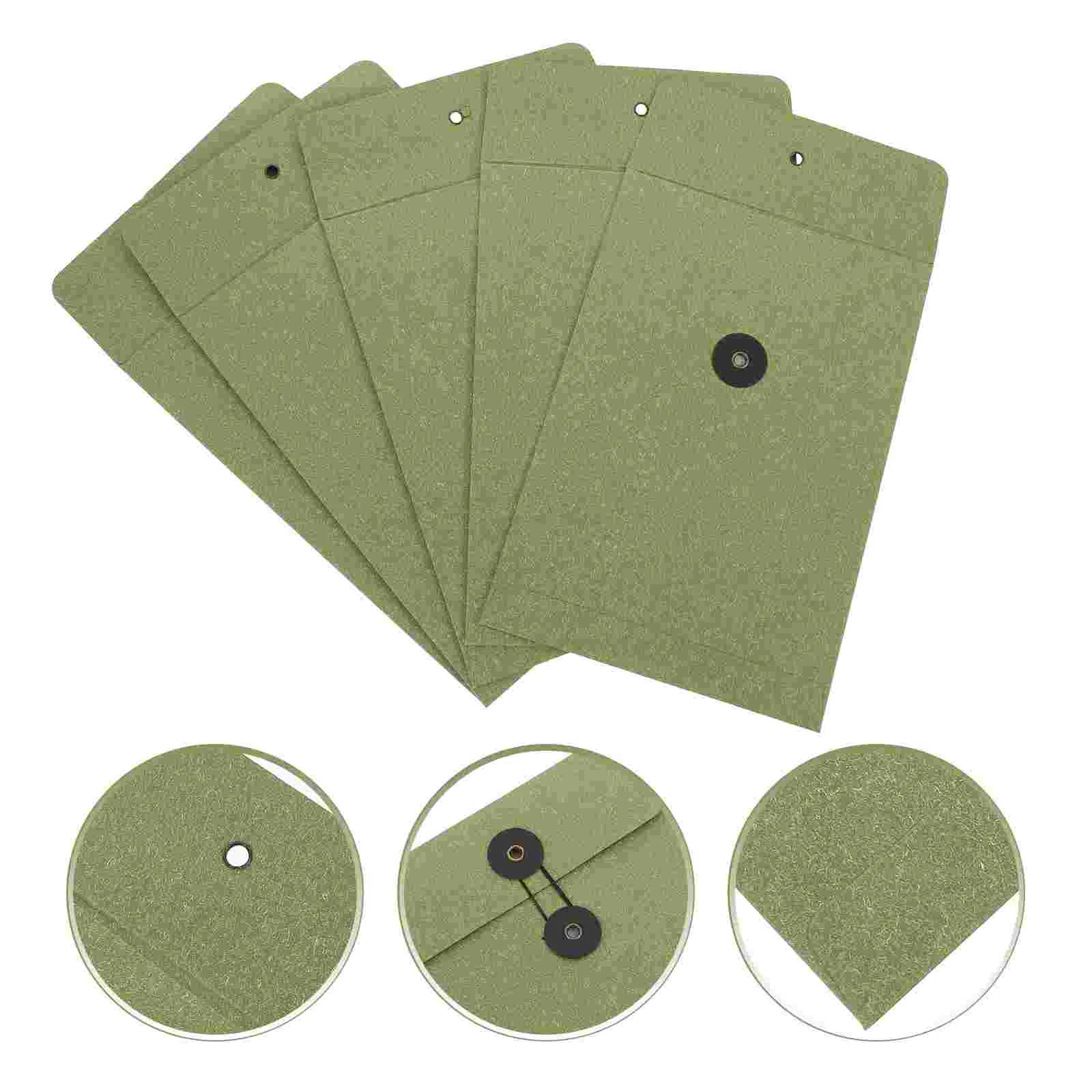 

5 Pcs Writing Letter Covers Invitation Cards Envelopes Stationery Colored Portable Paper for Invitations Blank