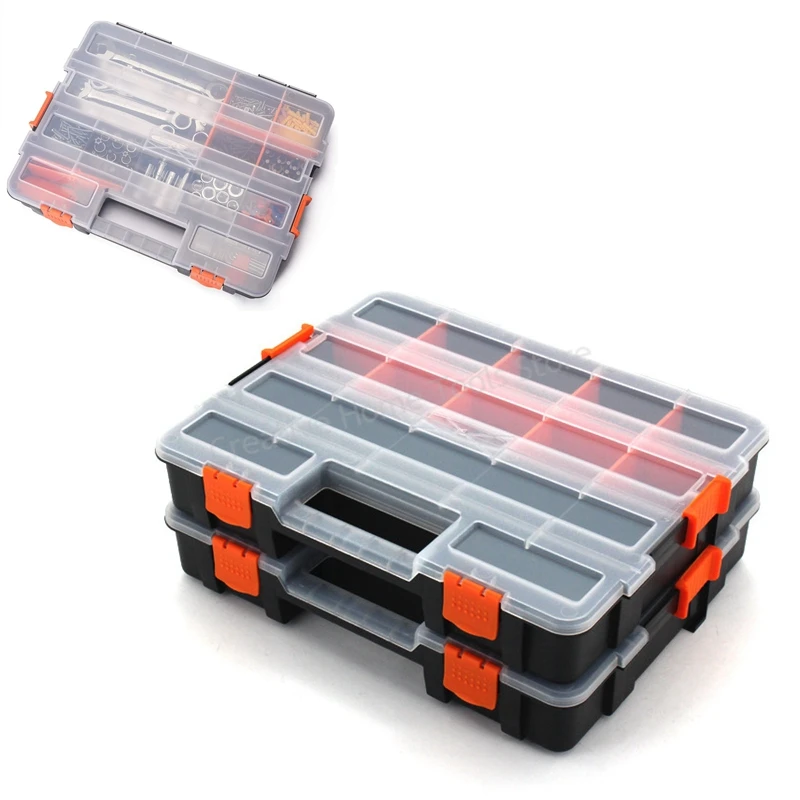 

Toolbox Plastic Organizing Boxes Tool Box Organizer Stackable Components Suitcase Tools Screws Storage Box For Garage