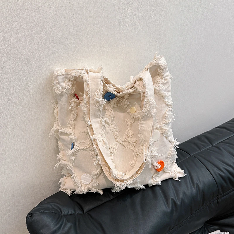 

Новинка 2024, вместительная сумка для поездок, Модная молодежная Повседневная сумка высокого качества с открытой кисточкой, бесплатная доставка