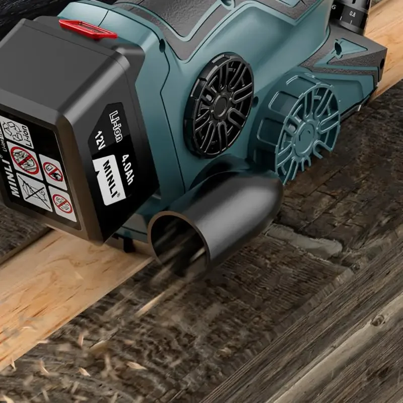 12V 13000RPM Brushless Cordless Electric Planer  Handheld Mini Planer for Makita18V Battery Wood Cutting Tool with Wrench 3