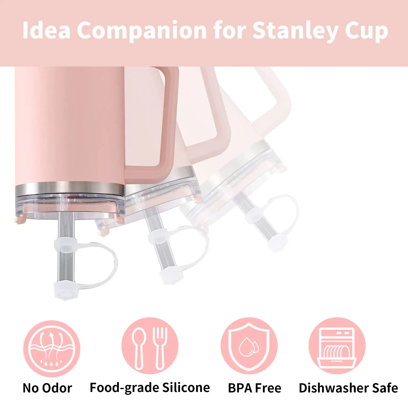 For Stanley Cup Accessories H2.0, Including 2 Stanley Cup Spill Stopper, 2  Stanley Straw Cap Cover, …See more For Stanley Cup Accessories H2.0