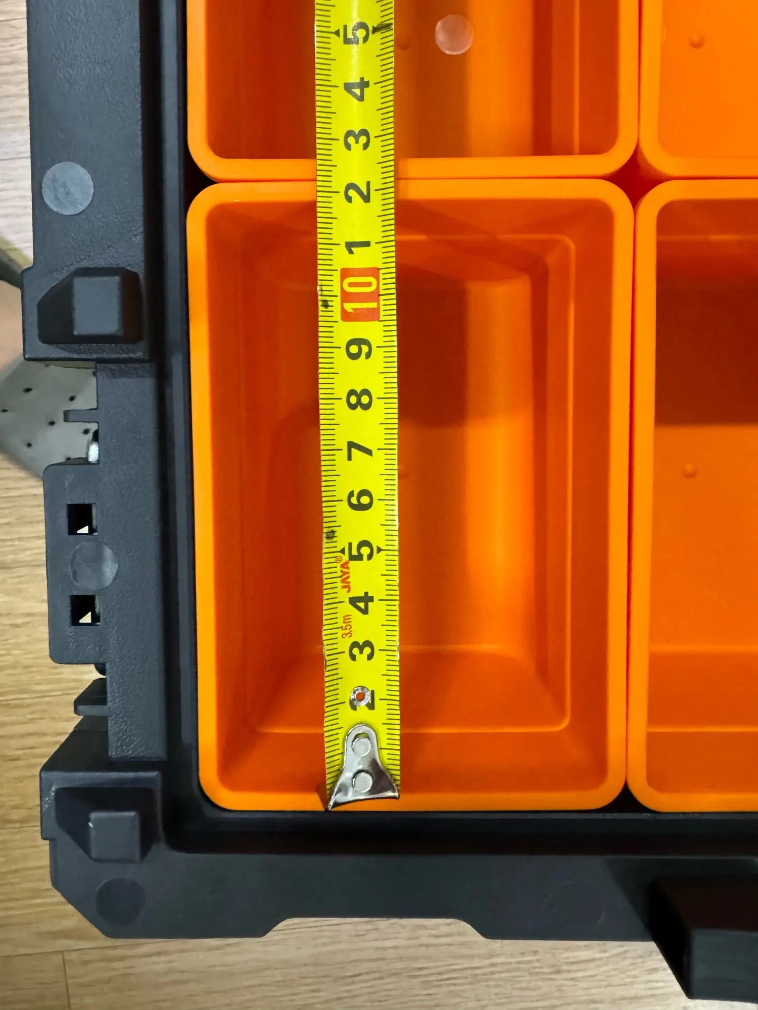 Tool Storage Box Parts Storage Box Plastic Tool Box Storage Organizer Box Parts Organizer Portable Tool Box Parts Toolbox Hardware Tool Storage Box Large 2-Layer Folding Hard Case Screws Organizer Empty Case