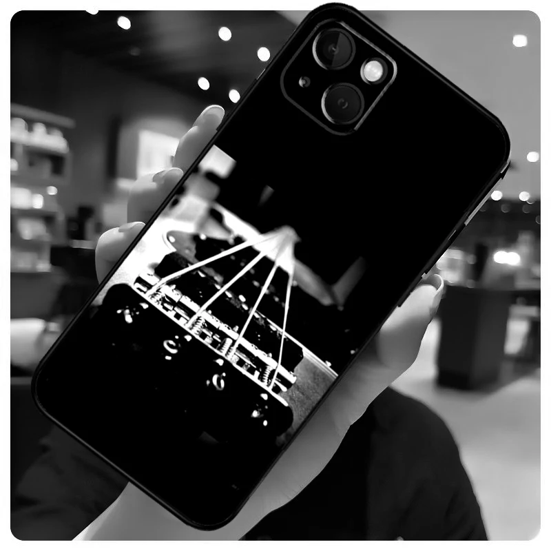 ギター iPhone case for 16pro max Guitar Music Art Case For iPhone 16 13 14 11 12 15 Pro Max X