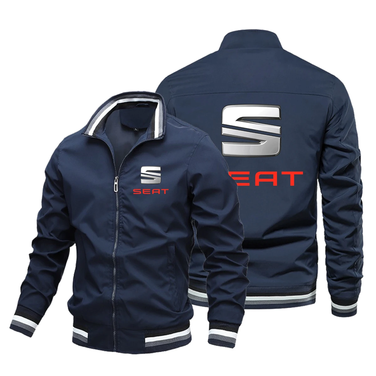 Men's Clothing SEAT Car Jacket Hip-hop Street Trench Coat Motorcycle Men's Waterproof Jacket Cycling Clothing
