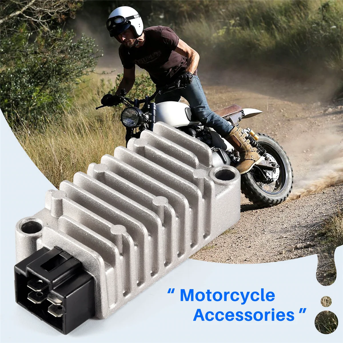 Aluminum Motorcycle Voltage Regulator Rectifier for Yamaha TT250 TT225 SRX600 TDM850 TW200 FZR400 FZR600