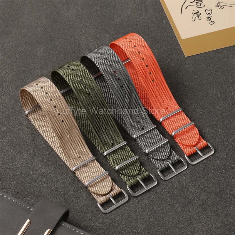 Premium Nylon Watch Strap - Brown, Green, Black Military Sport Bracelet Replacement
