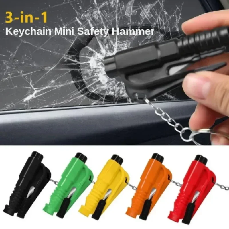 Car Safety Hammer Mini Multi-functional Escape Hammer to Break Glass Rescue Window One Second