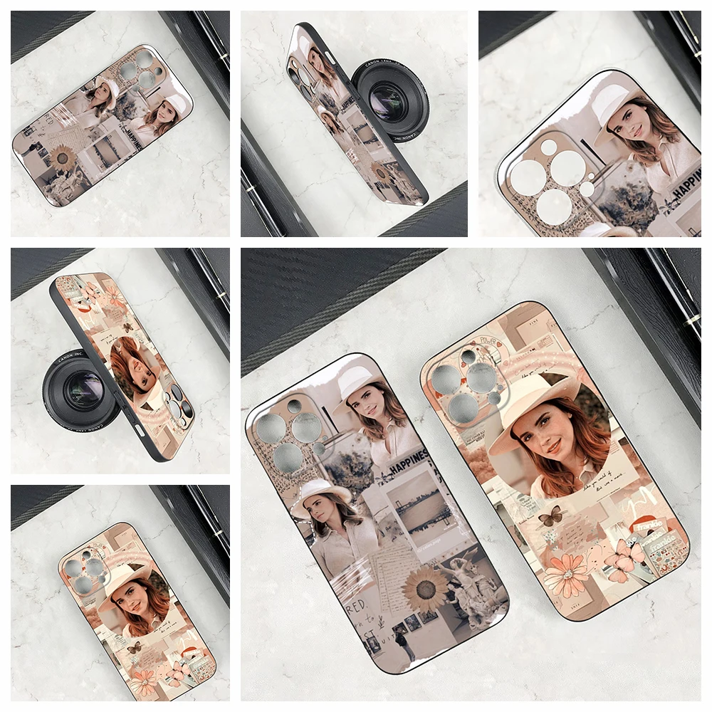 Per Iphone 14Pro Wisdom E Beauty Phone Case Per Iphone 13 11 12 14 Pro Xr Xs Max 8X7 Plus Se 13 Pro Emma Watson Cover