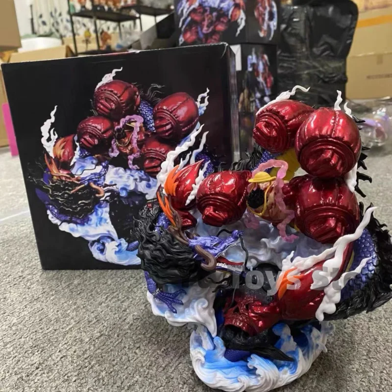 One Piece Monkey D Rufy Vs Kaido Figure 4 Gear Figurine Anime Collection Model Gk Hell Roronoa Zoro Model Toys Decor Christmas