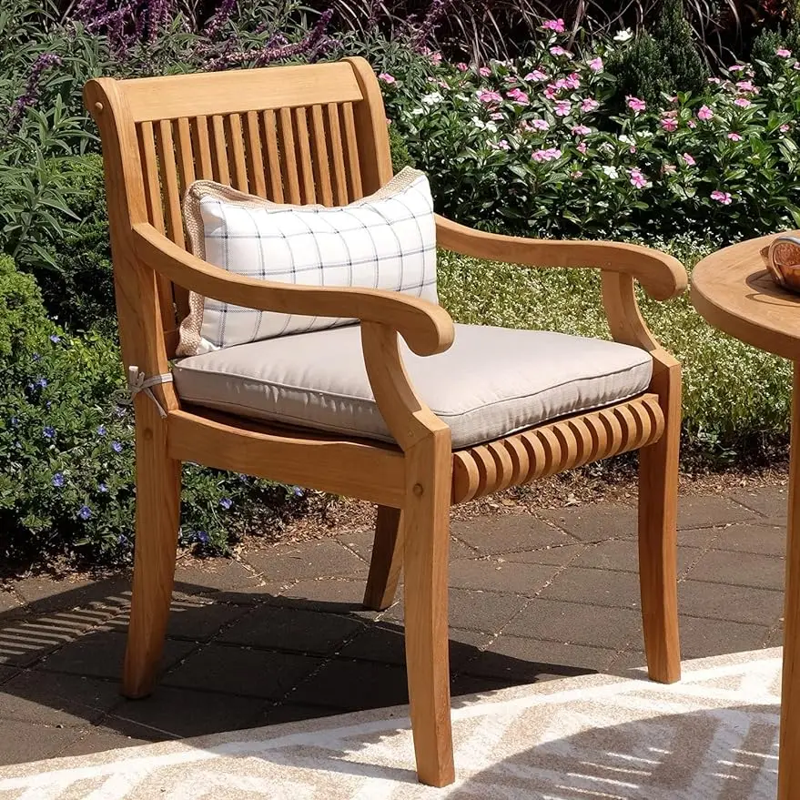 

Cambridge Casual Teak Wood Mosko Dining Chair with Seatpad