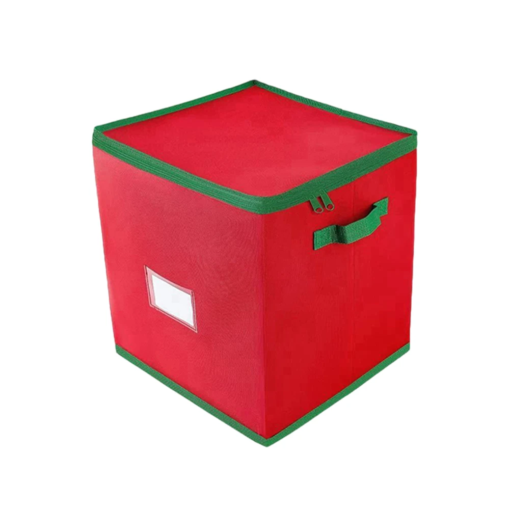 Christmas Ornament Storage Box with Adjustable Dividers 4 Removable Trays Xmas Decoration Storage Box Fits 64 Holiday Ornaments