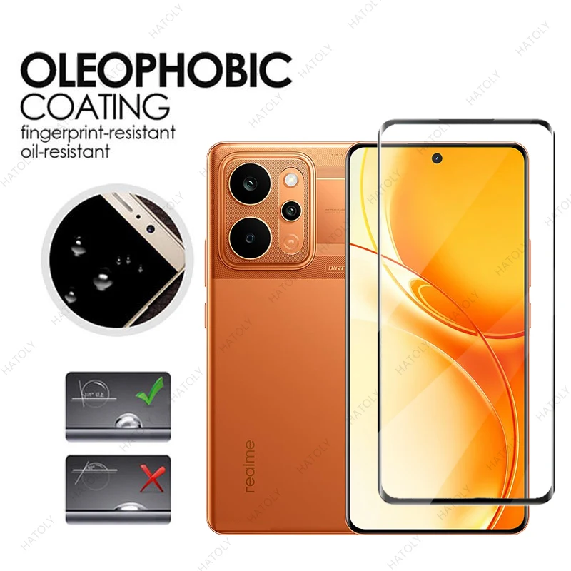 Für Realme P4 Power Glas 3D Edge gebogenes Glas für Realme P4 Power 5G Displayschutzfolie Schutzfolie Kameraobjektivschutz – Detail 3